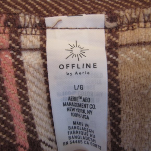 Aerie Offline Flannel Button Down Shacket - Like New - Picture 10 of 11